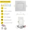 Nuwatt 6" Square Ceiling Light Ultra Thin LED Recessed Lighting 5CCT 2700K/3000K/3500K/4000K/5000K 6 PK NW-P-SQDL-6-15W-5CT-WH-12P - alternate 5